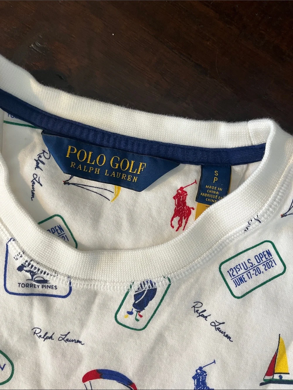 Polo by Ralph Lauren White Crewneck with Multicolor Nautical Prints